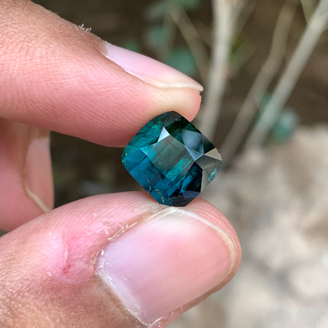 5.40 Carats Faceted Indicolite Tourmaline