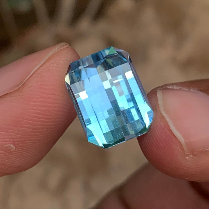 10 Carats Faceted Pixel Cut Topaz