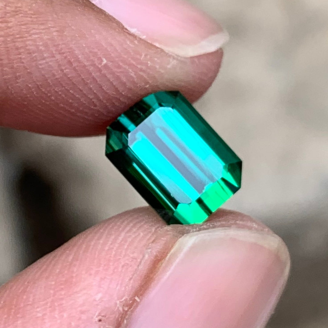 2.75 Carats Faceted Greenish Blue Tourmaline