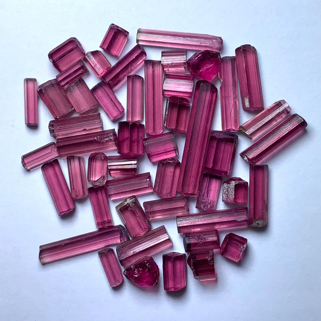 24 Grams Facet Rough Rubellite Tourmalines