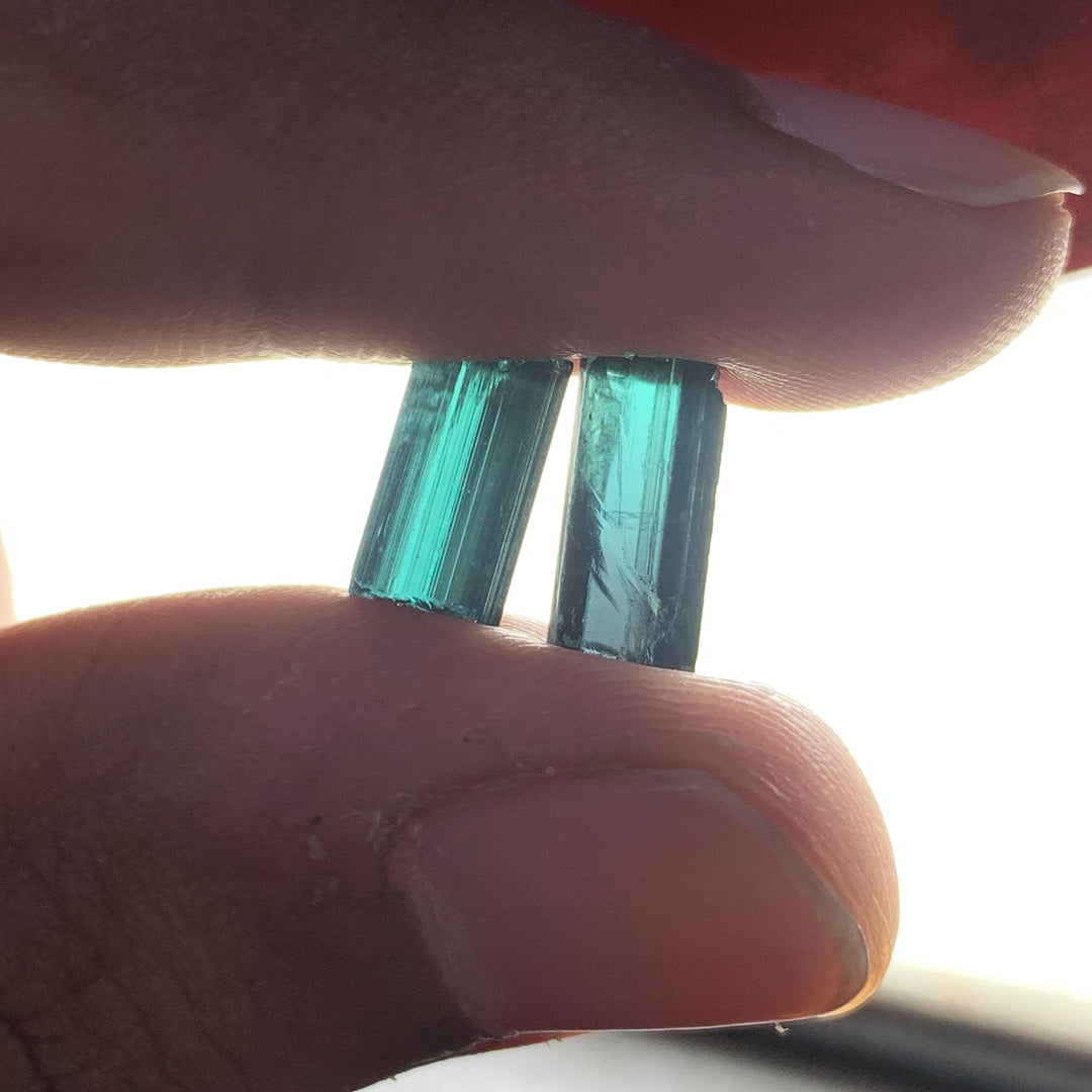 6.55 Carats Facet Rough Indicolite Tourmalines