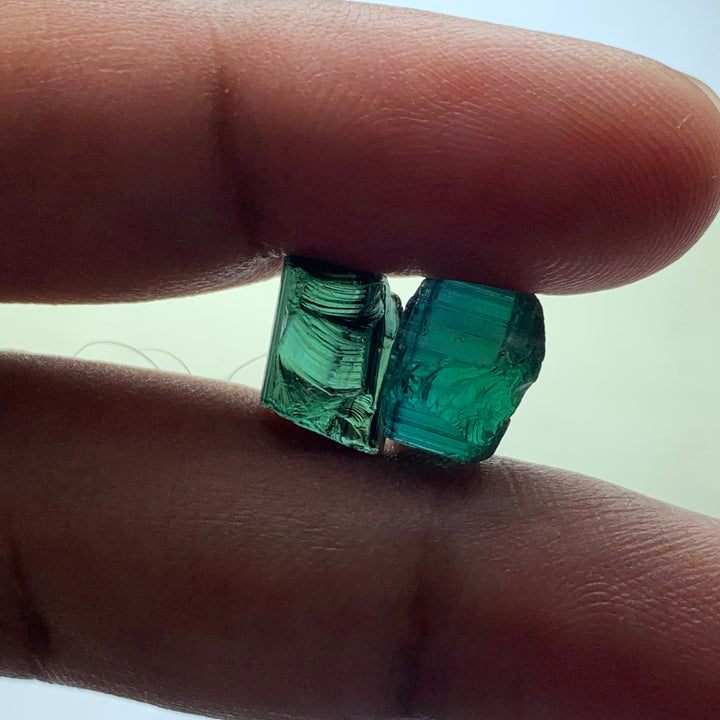 2.51 Grams Facet Rough Greenish Blue Tourmaline