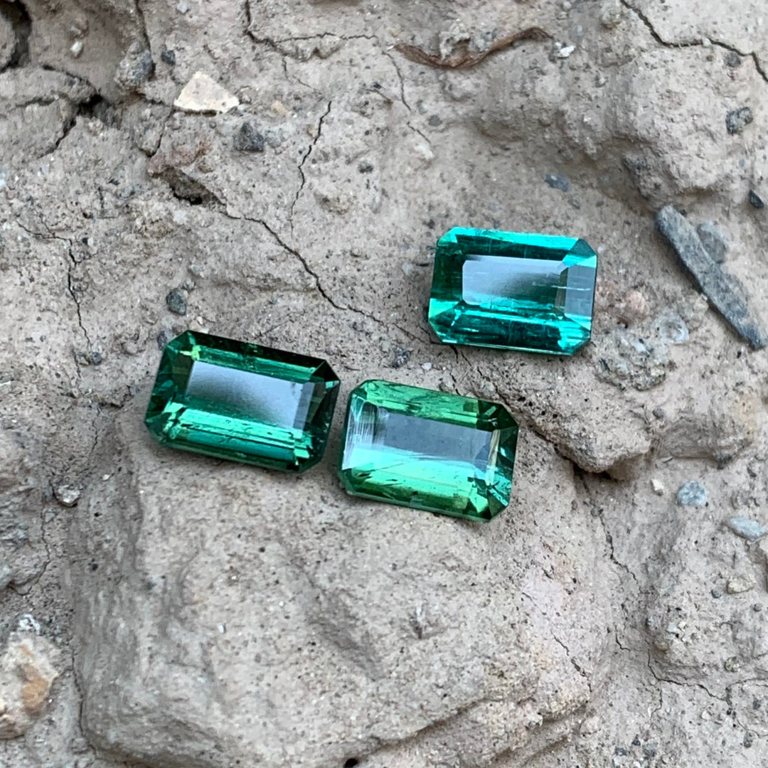 4.15 Carats Faceted Greenish Blue Tourmaline