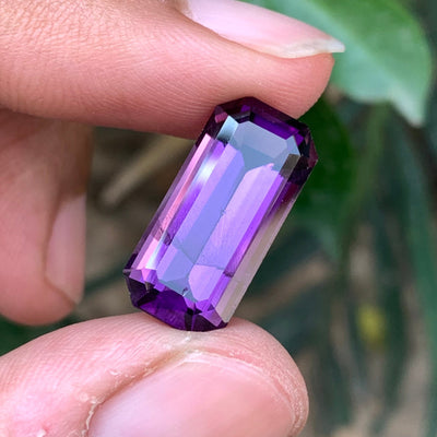 9.65 Carats Faceted African Amethyst