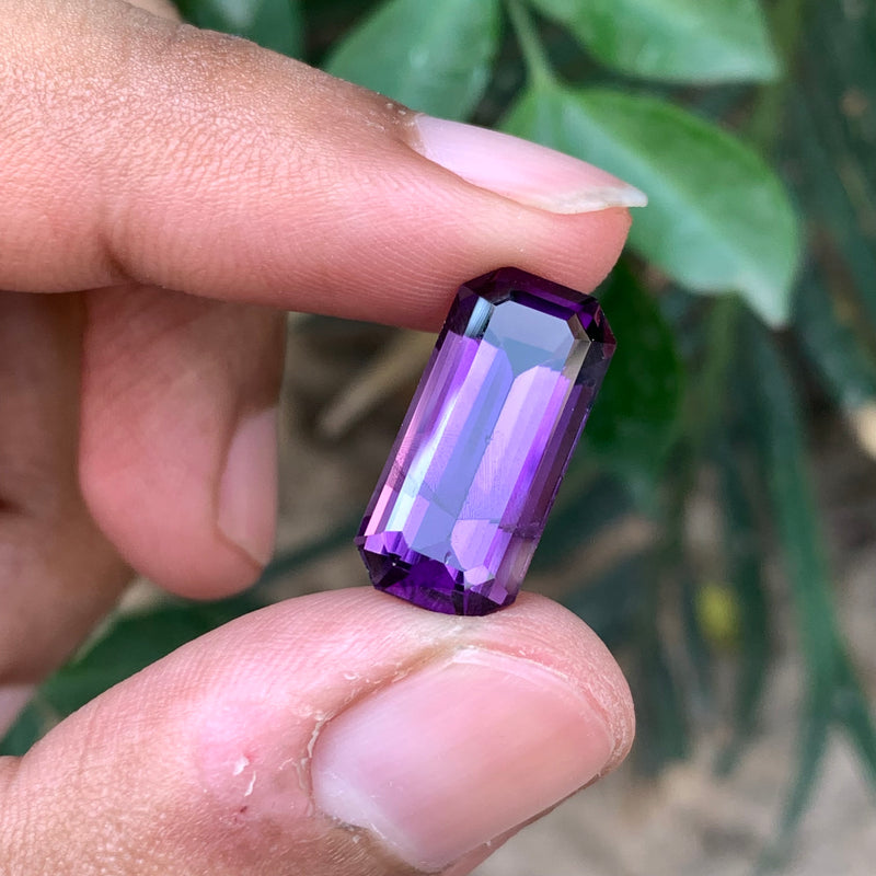 9.65 Carats Faceted African Amethyst