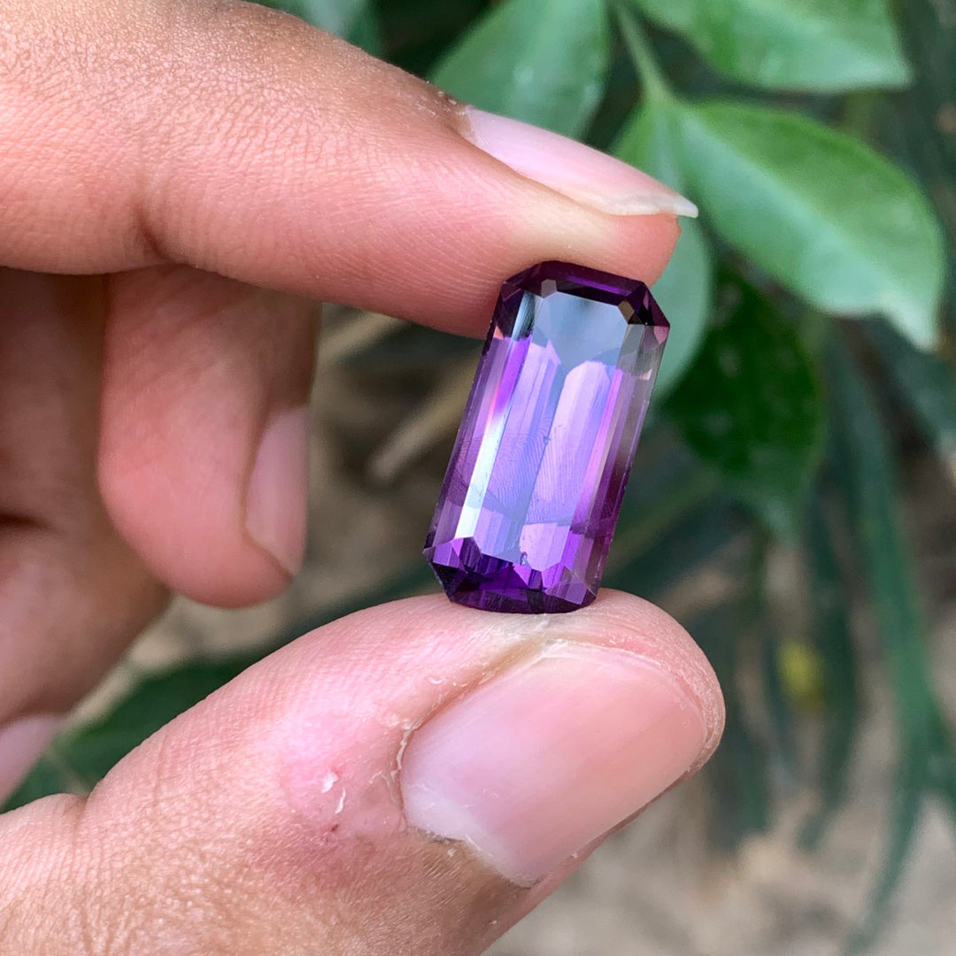 9.65 Carats Faceted African Amethyst