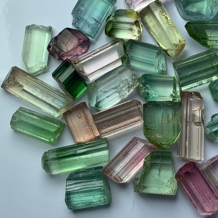 19.28 Grams Facet Rough Mix Colors African Tourmaline