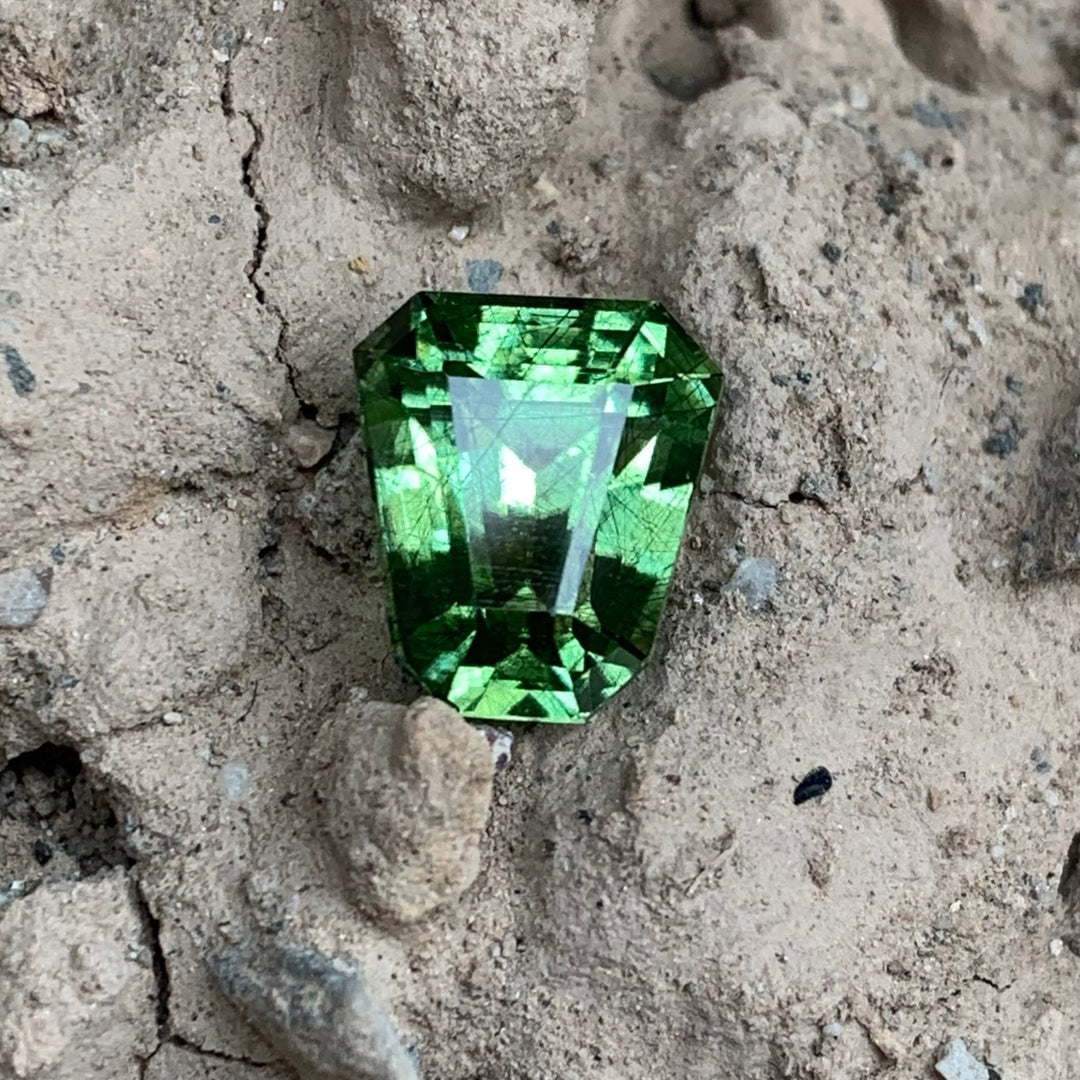 4.05 Carats Loose Rutile Peridot