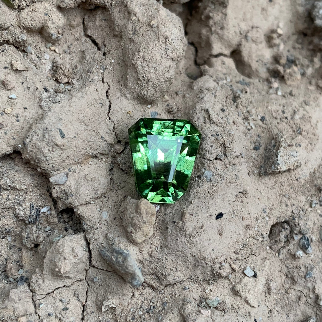 4.05 Carats Loose Rutile Peridot