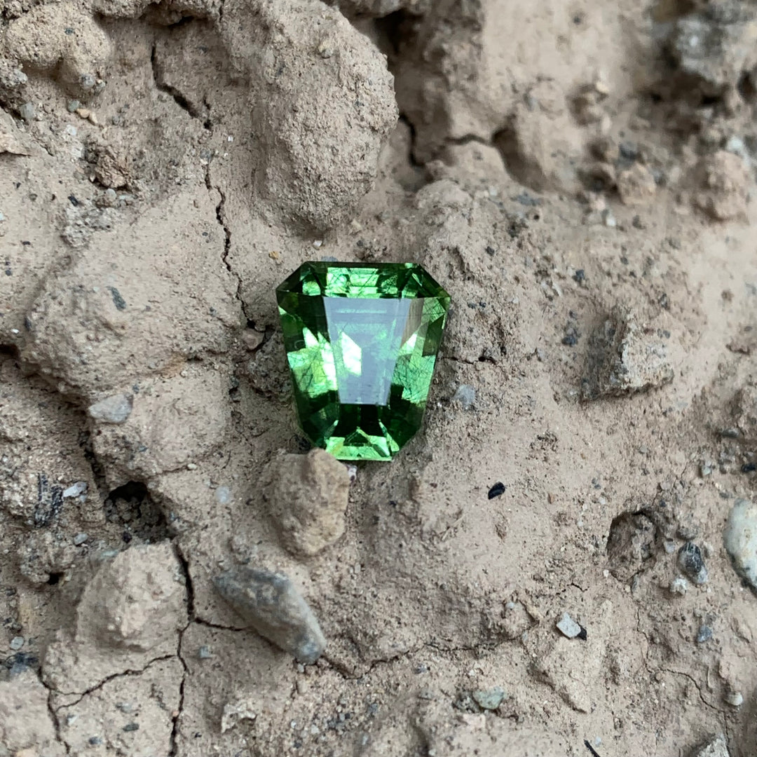 4.05 Carats Loose Rutile Peridot