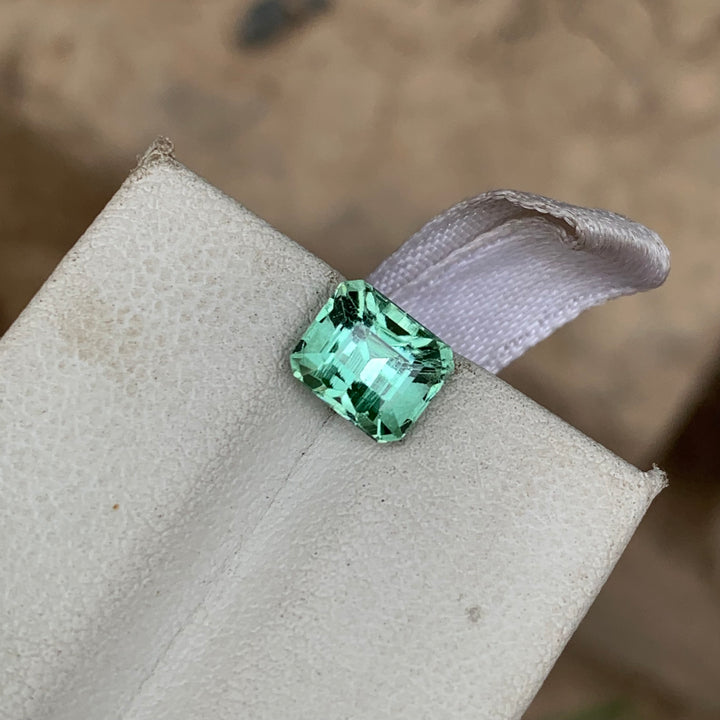 2.25 Carats Faceted Mint Green Tourmaline