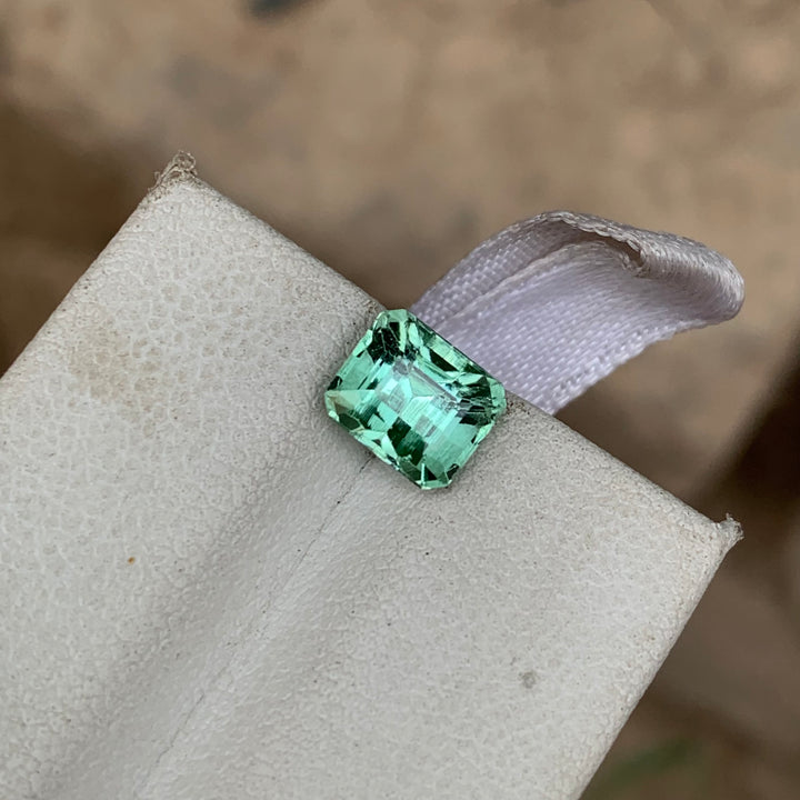 2.25 Carats Faceted Mint Green Tourmaline