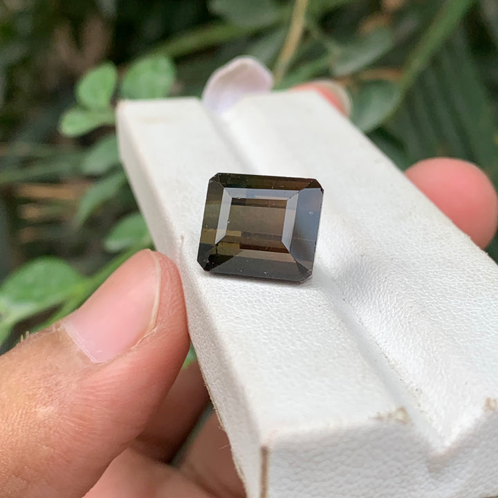 12.80 Carats Faceted Brown Tourmaline