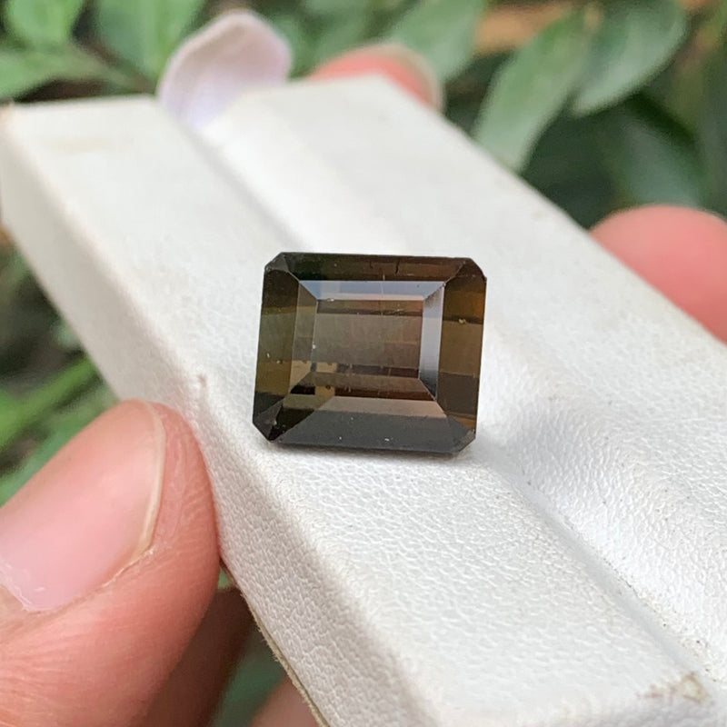 12.80 Carats Faceted Brown Tourmaline