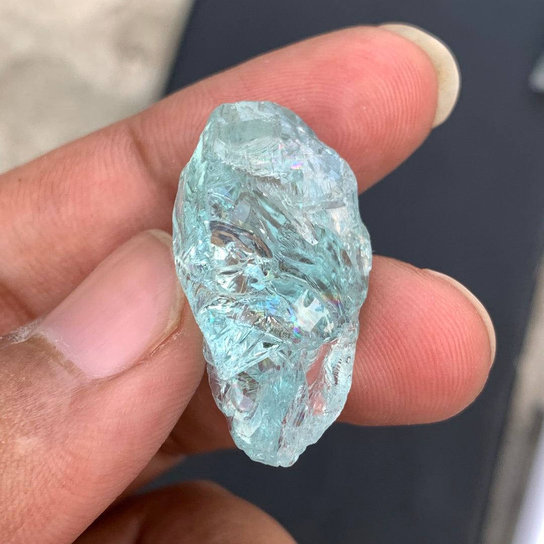 9 Grams Facet Rough Aquamarine