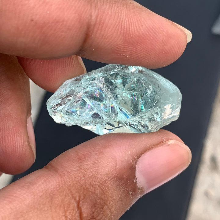 9 Grams Facet Rough Aquamarine