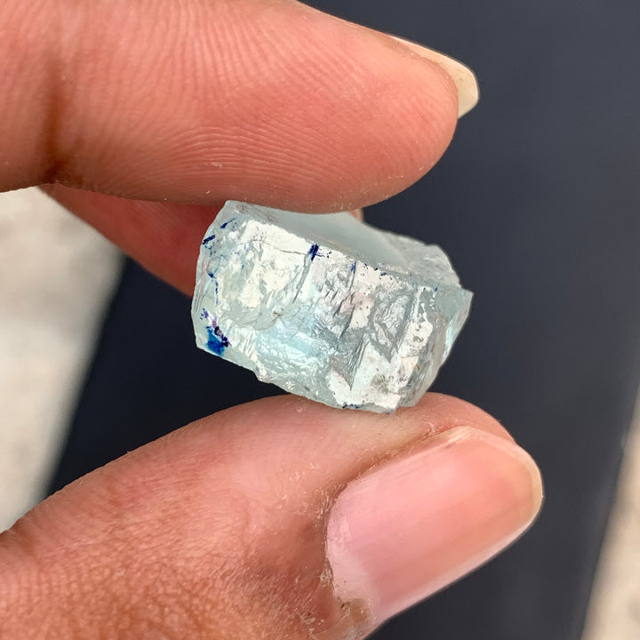 4 Grams Facet Rough Aquamarine