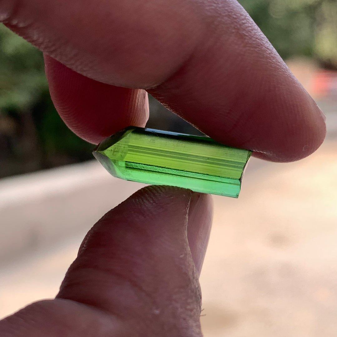 1.76 Grams Facet Rough Super Clean Green Tourmaline