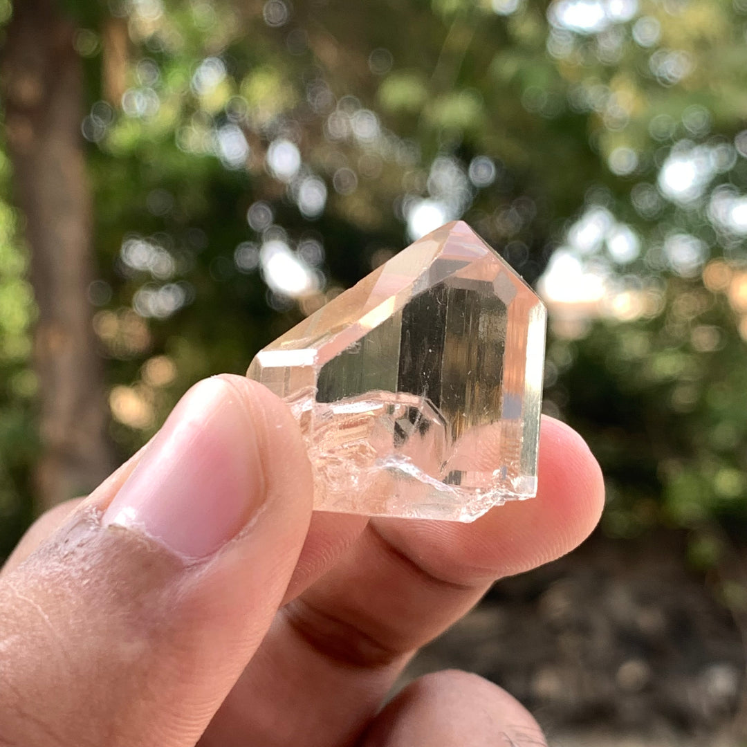 15.40 Grams Facet Rough Golden Skardu Topaz