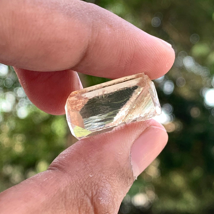 8.12 Grams Facet Rough Golden Skardu Topaz