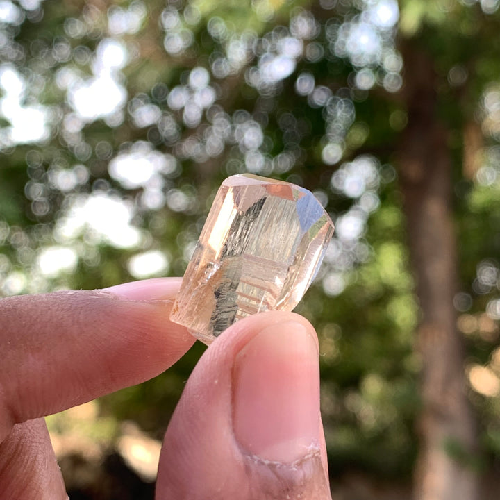 8.12 Grams Facet Rough Golden Skardu Topaz