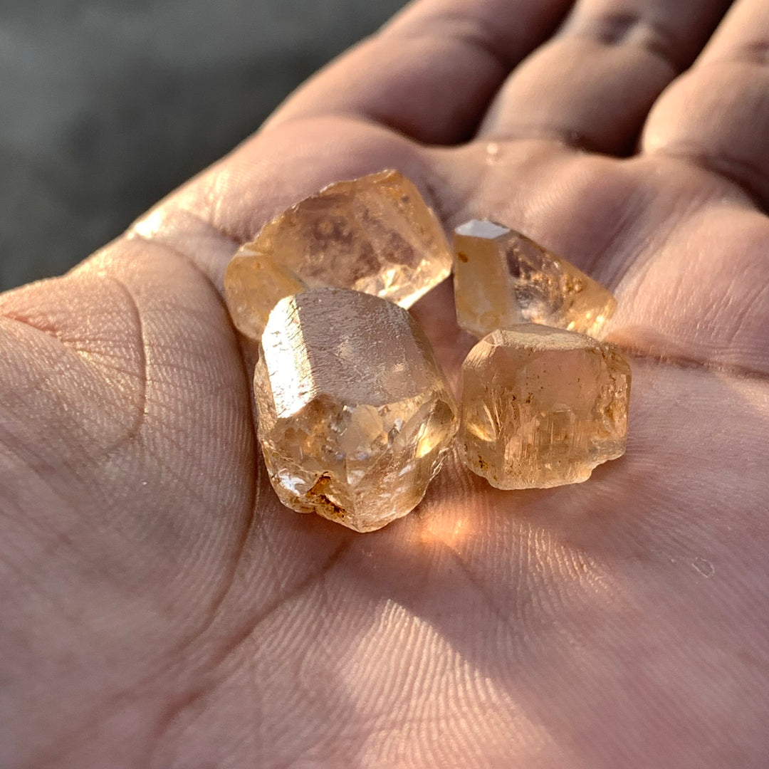 17.80 Grams Facet Rough Golden Skardu Topaz