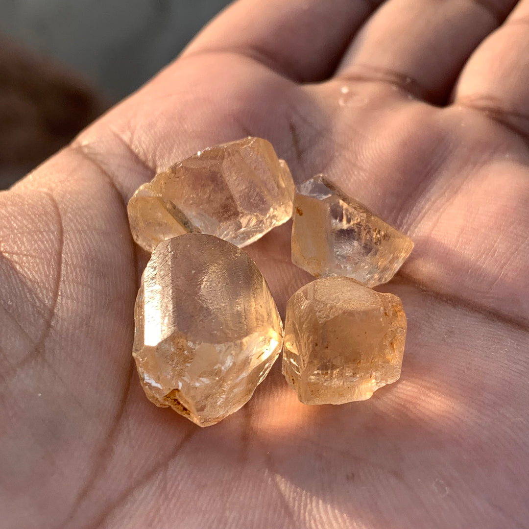 17.80 Grams Facet Rough Golden Skardu Topaz