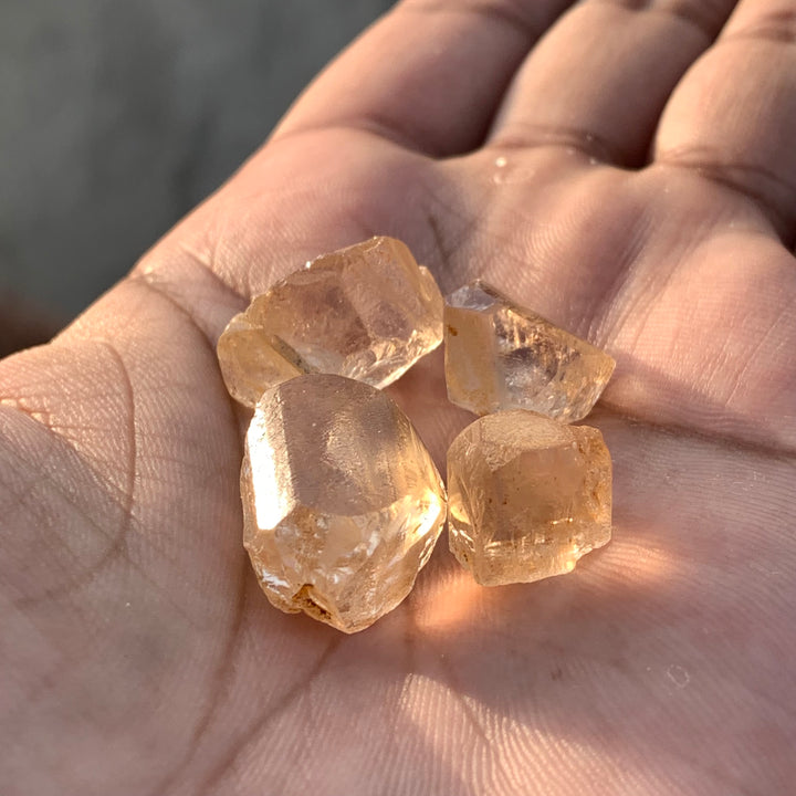 17.80 Grams Facet Rough Golden Skardu Topaz