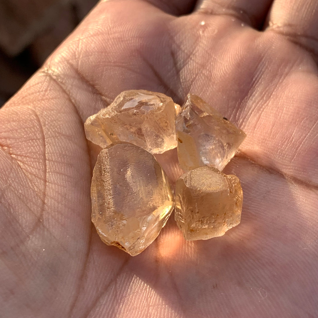 17.80 Grams Facet Rough Golden Skardu Topaz