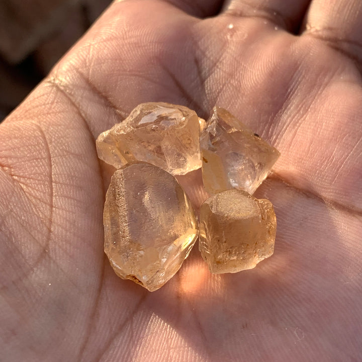 17.80 Grams Facet Rough Golden Skardu Topaz