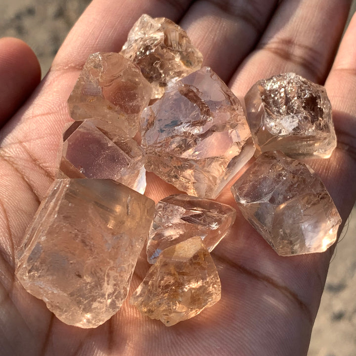 94 Grams Facet Rough Golden Skardu Topaz