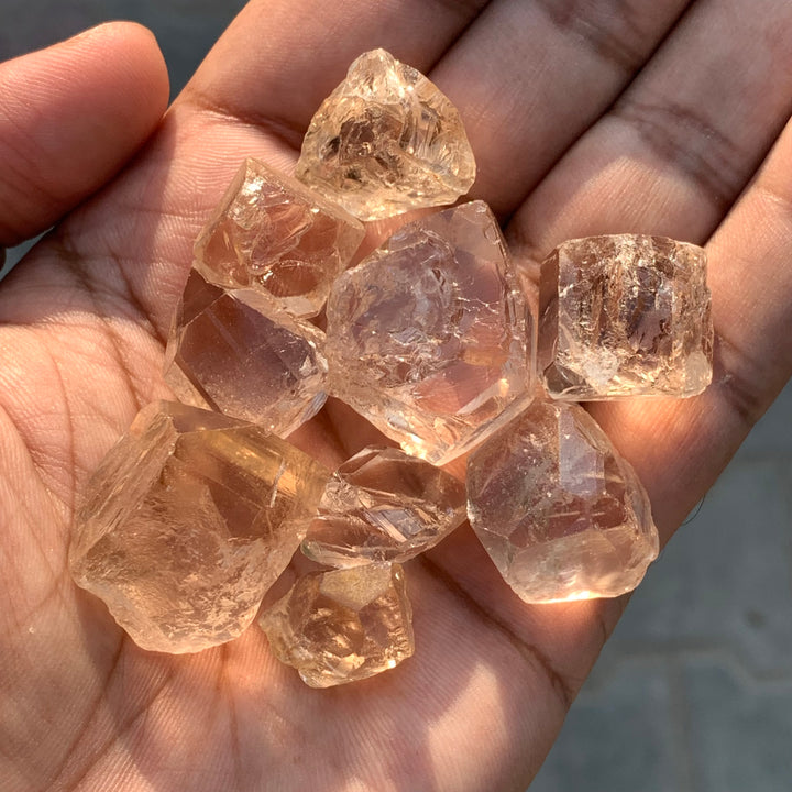 94 Grams Facet Rough Golden Skardu Topaz