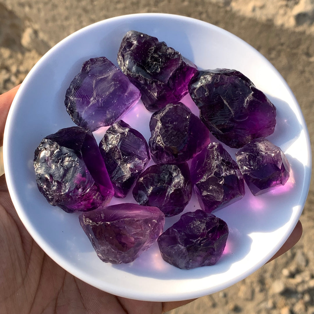 165 Grams Facet Rough African Amethyst