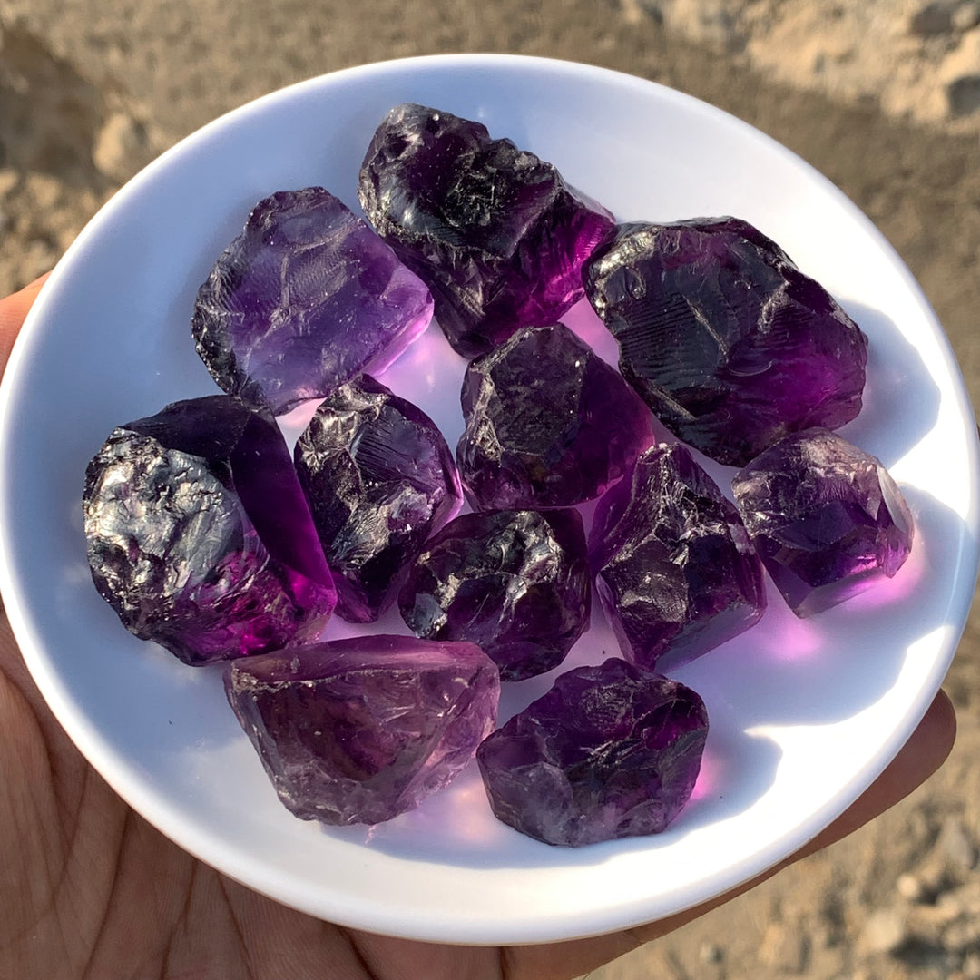 165 Grams Facet Rough African Amethyst