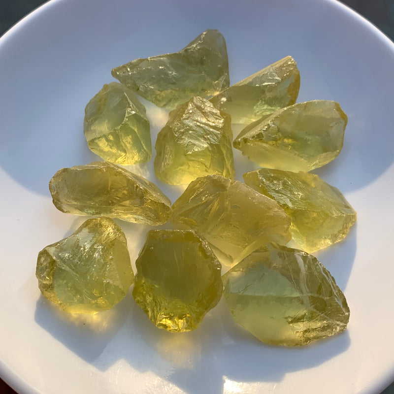 72 Grams Facet Rough Lemon Quartz