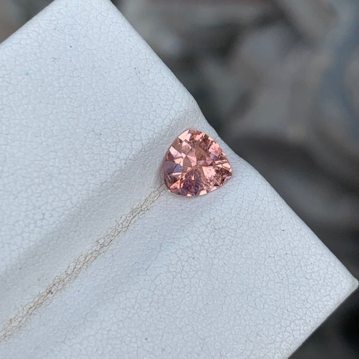 0.90 Carats Faceted Peach Tourmaline