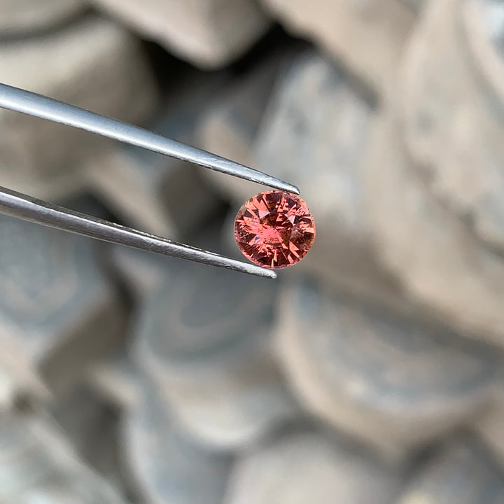 0.85 Carats Faceted Peach Tourmaline