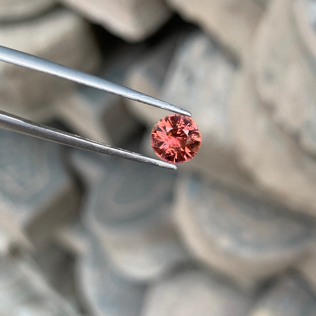 0.85 Carats Faceted Peach Tourmaline