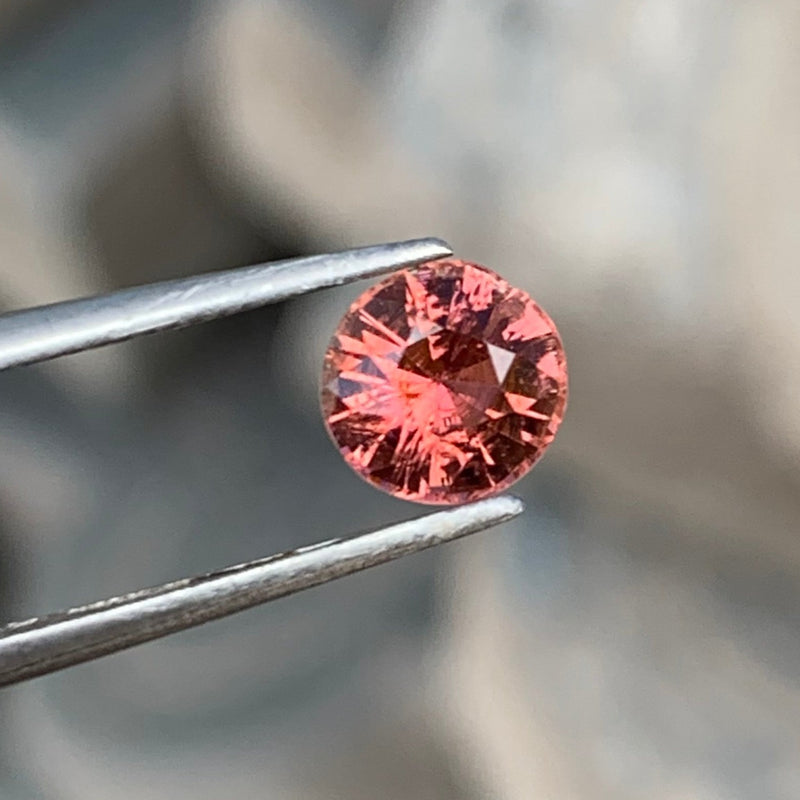 0.85 Carats Faceted Peach Tourmaline
