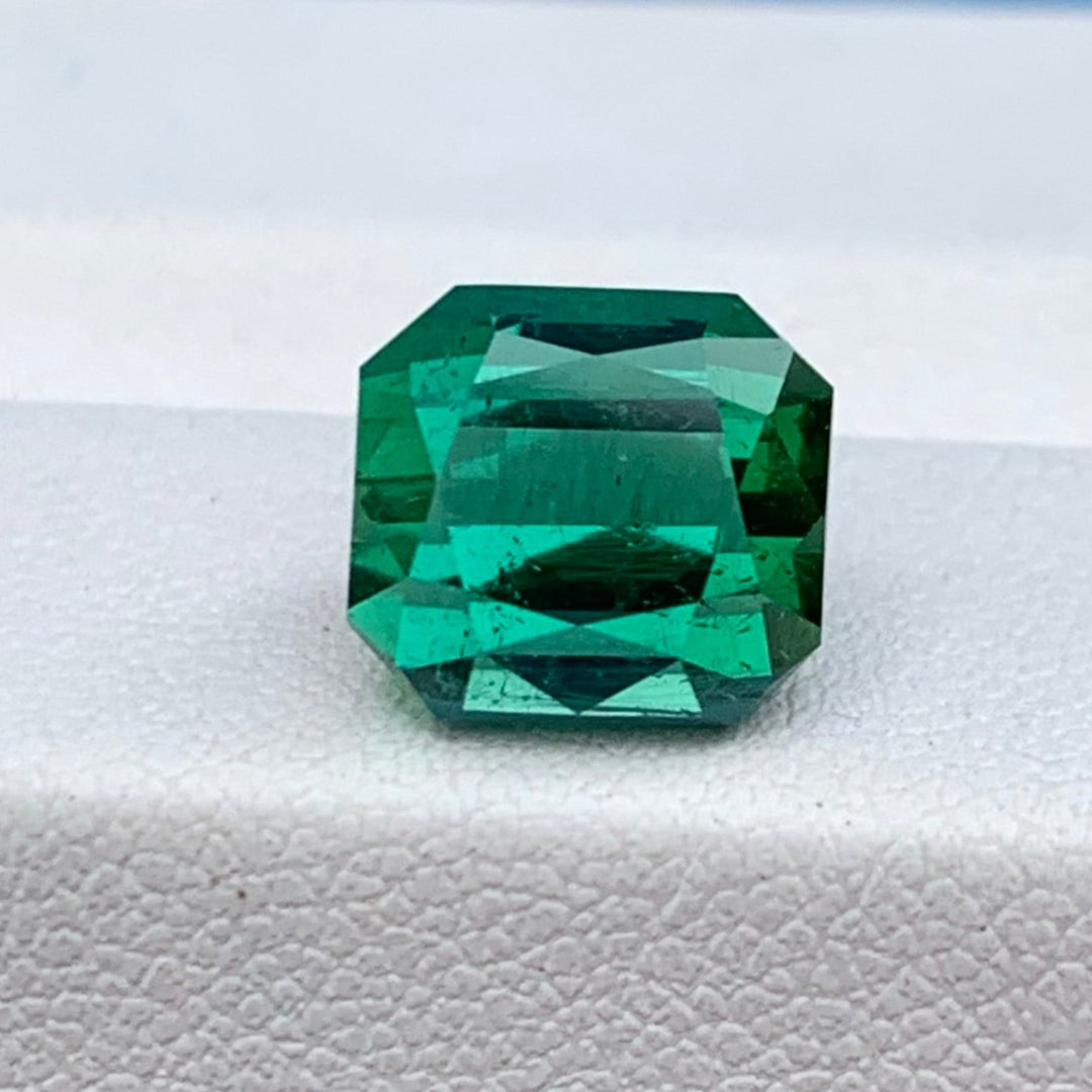 4.30 Carats Faceted Bluish Green Tourmaline