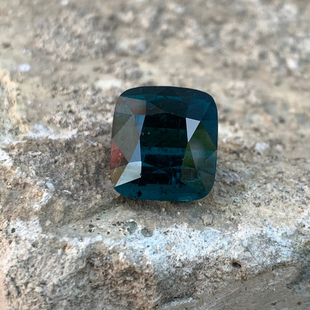 5.40 Carats Faceted Semi-Precious Indicolite Tourmaline