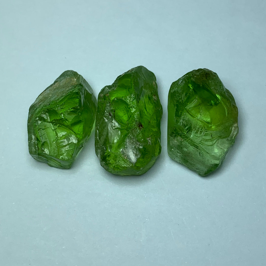 9 Grams Facet Rough Eye Clean Peridot