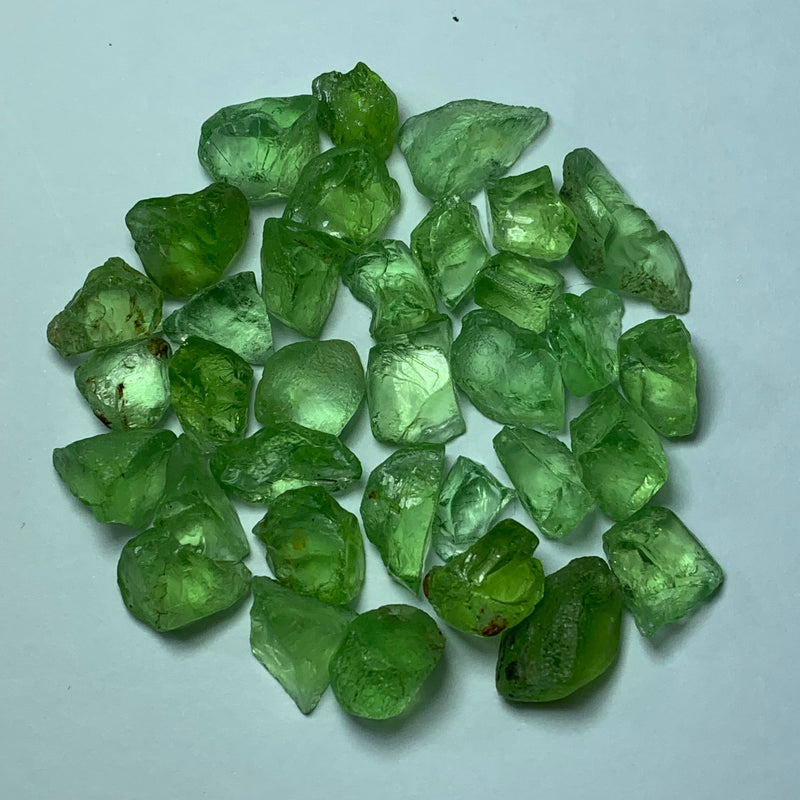 30 Grams Facet Rough Eye Clean Peridot