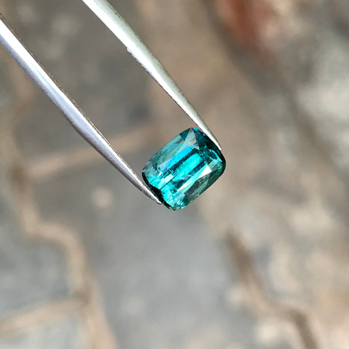 2.15 Carats Faceted Indicolite Tourmaline