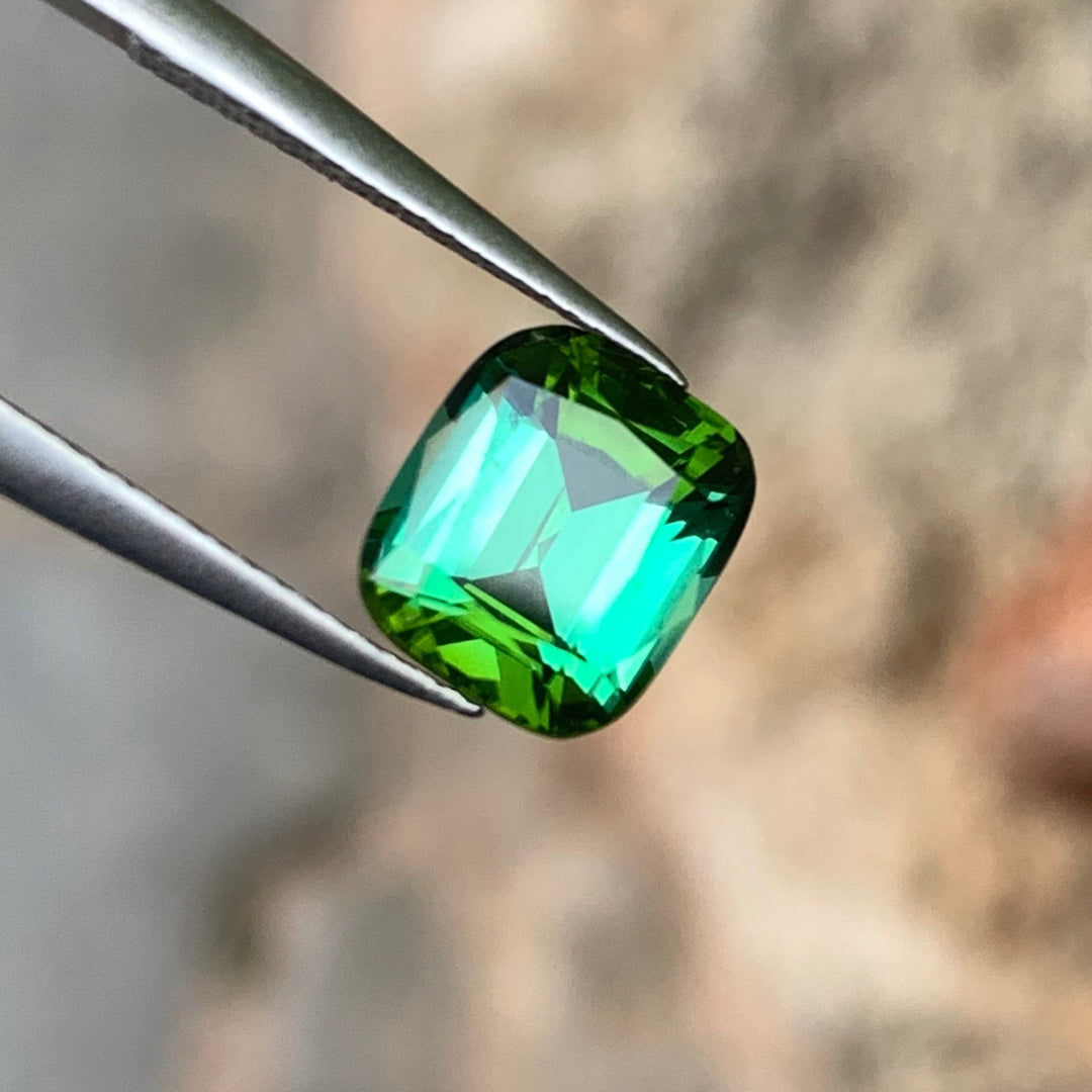 2.45 Carats Faceted Lagoon Green Tourmaline