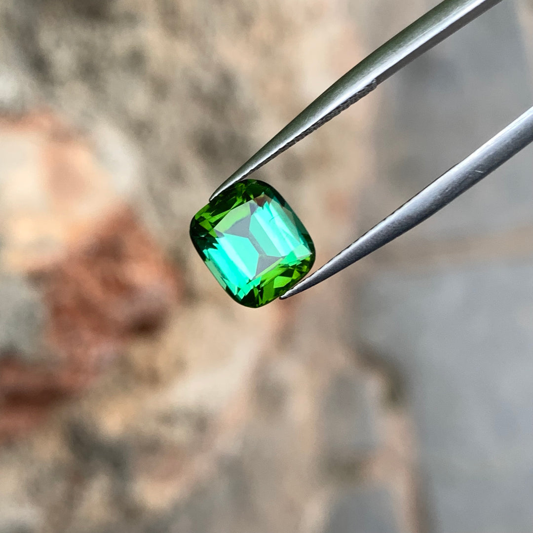 2.45 Carats Faceted Lagoon Green Tourmaline