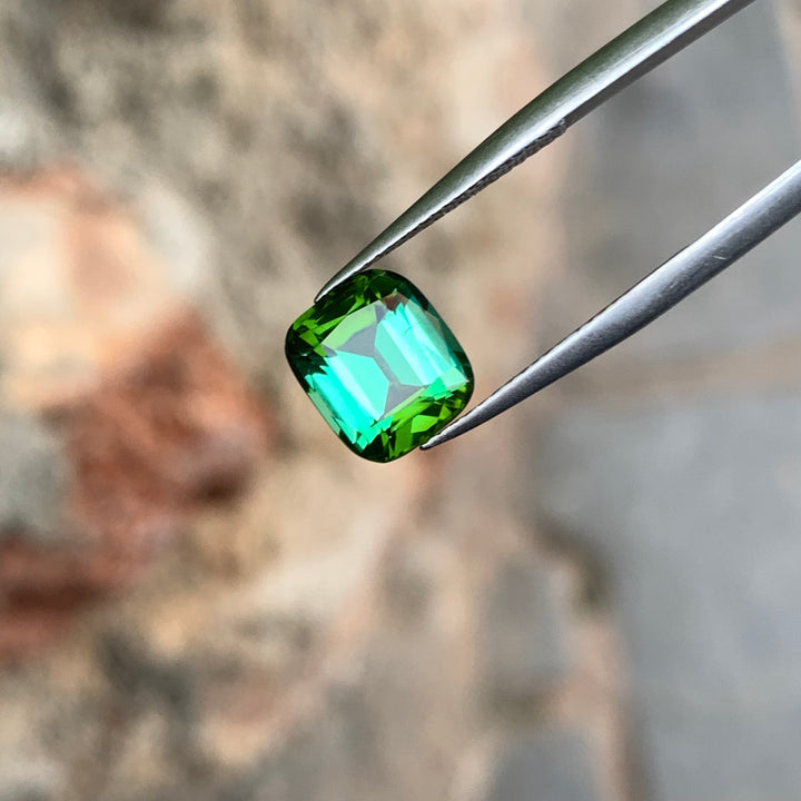 2.45 Carats Faceted Lagoon Green Tourmaline