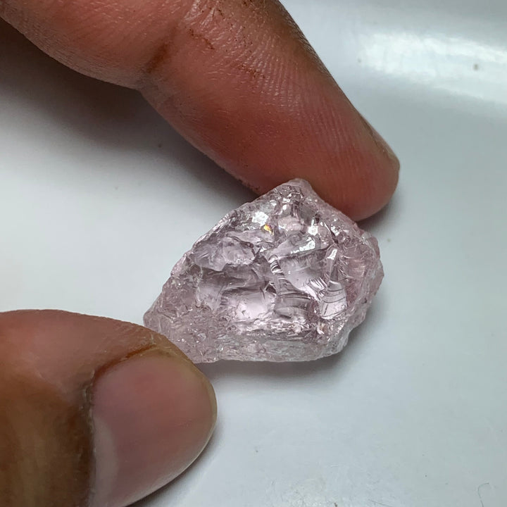 6.81 Grams Facet Rough Clean Pink Morganite