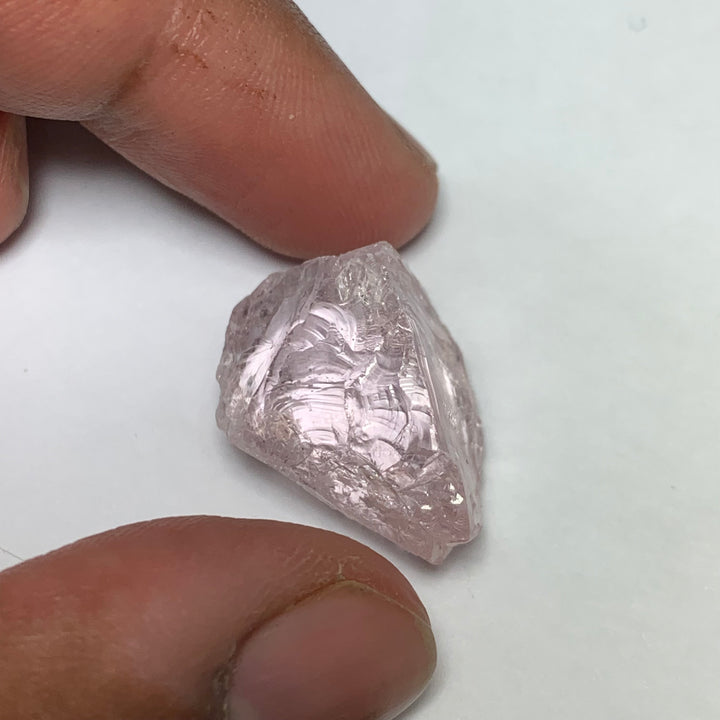 6.81 Grams Facet Rough Clean Pink Morganite