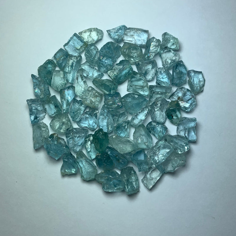 150 Carats Facet Rough African Aquamarines